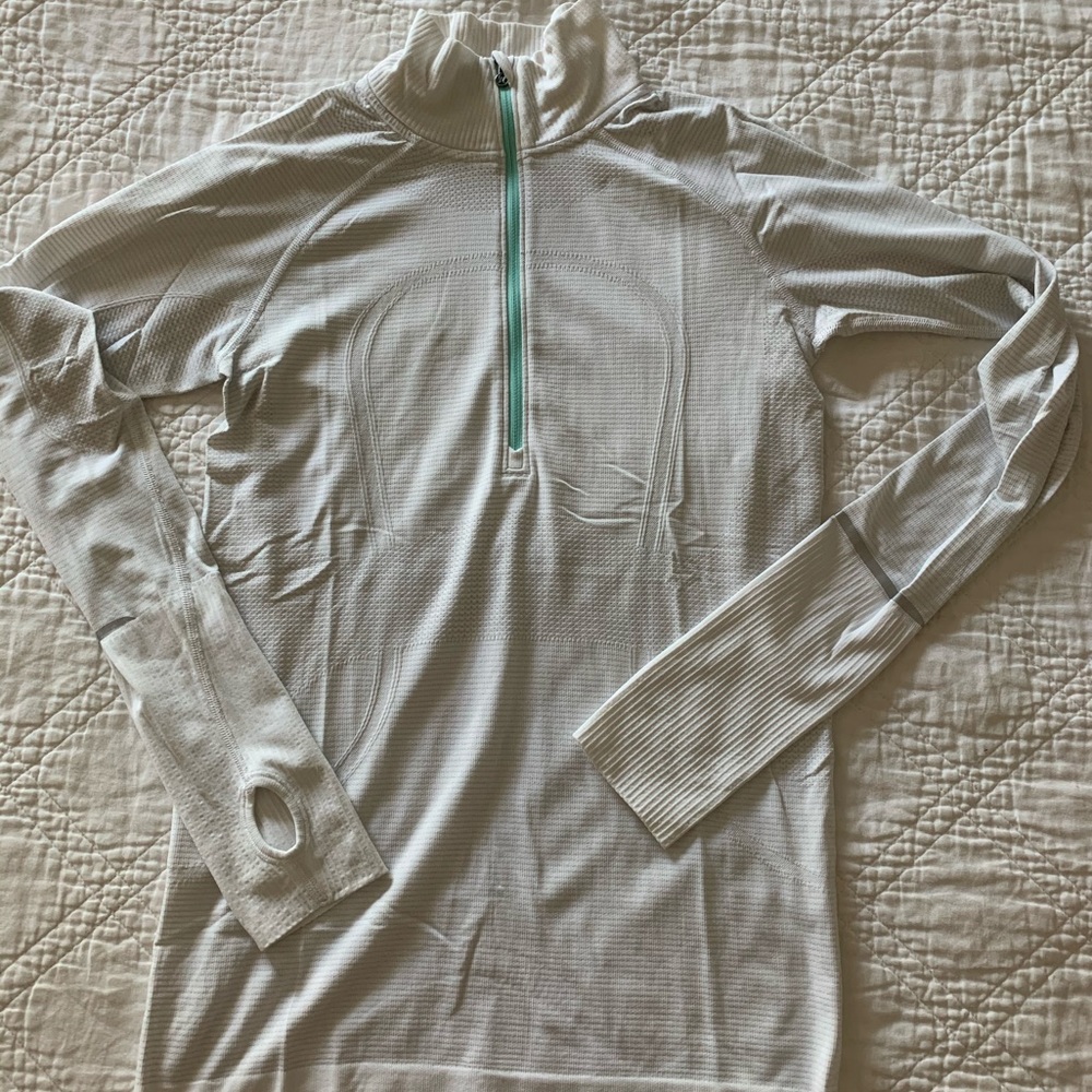 Lululemon run swiftly tech 3/4 zip shirt